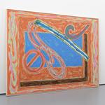 Monumental Frank Stella Unique Painting Over Limited Edition Screenprint